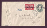 BAFDC # 148, 20¢ Baldwin and Lafontaine on 2¢ Postal Stationery Envelope - 1927