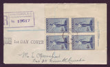 BAFDC # 275 Canadian Citizenship, Plate Block of 4,  First Day Cover - 1947