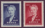 NO6005 Norway Scott # B57-58 FDC, Crown Princess Martha - 1956