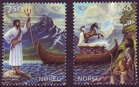 NO1400-01 Norway Scott # 1400-01 MNH,  Nordic Mythology 2004