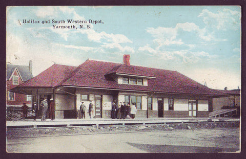Halifax and South Western Depot Yarmouth, Nova Scotia - ca. 1916