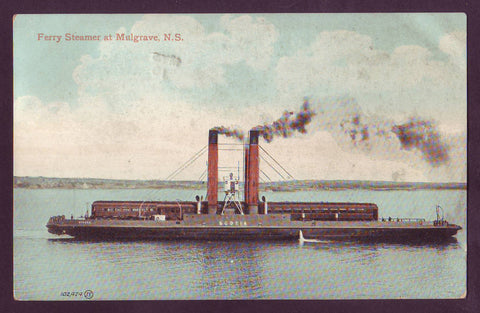 Ferry Steamer at Mulgrave, Nova Scotia - ca. 1910