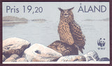 AL0125a1 Åland Scott # 125a booklet NH.  Owls
