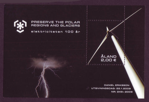 AL0283 Åland Scott # 283 MNH, Electricity and Environment - 2009