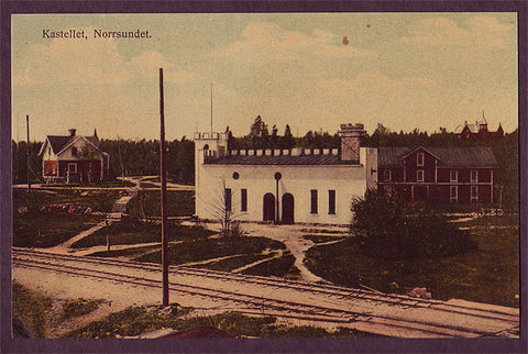 SWB161 Sweden postcard, Kastellet, Norrsundet, ca.1915