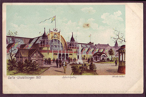 SWB185 Sweden postcard,   Gefle, Utställningen 1901