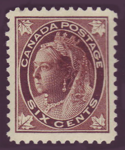 CA00712 Canada       Queen Victoria "Maple Leaf" Issue 1897-98      Unitrade # 71 XF MH