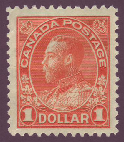Canada George V "Admiral " Issue, $1 orange. 