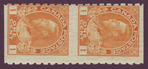 CA0126a2 Canada       George V "Admiral " Issue 1911-1925      Unitrade # 126a F MH        (part perforate coil)
