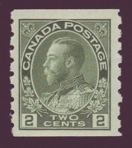 CA0128ii1  Canada George V "Admiral" Coil Stamp Unitrade # 128ii VF MNH**