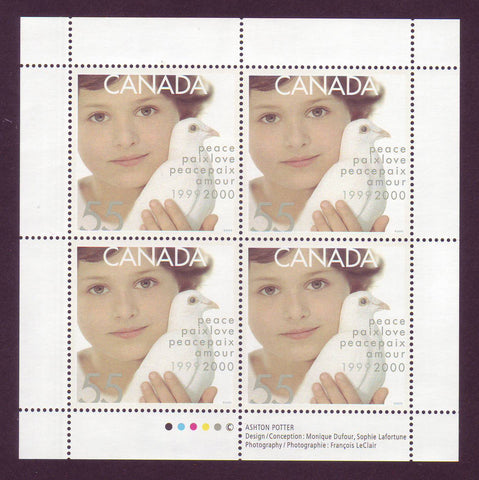 CA1813a Canada Scott #1813a,  Millennium Child and Dove of Peace - 1999