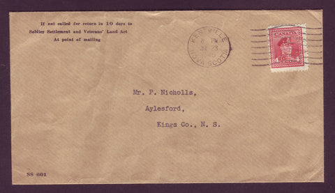 CA5016 Canada # O254 on Official Cover, 4¢ George VI - 1945