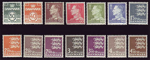 DE0437-44D2 Denmark Scott # 437-44D2 MH, Definitives 1967-71