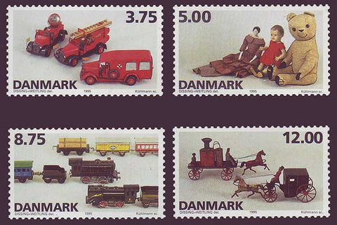 DE1037-401 Denmark Scott # 1037-40 MNH, Toys 1995