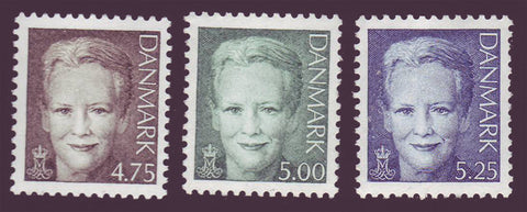 DE1121-231 Denmark Scott # 1121-23 MNH, Queen Margrethe II - 1999-2004