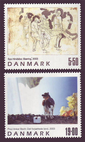 DE1255-561 Denmark Scott # 1255-56 MNH, Contemporary Art 2003