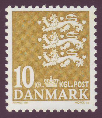 DE13041 Denmark Scott # 1304 MNH, 10kr Small State Seal 2006