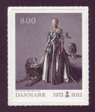 DE15785 Denmark Scott # 1578, Queen Margrethe - 40th Anniversary 2012
