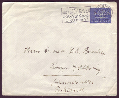 DE5021 Denmark, Letter to Germany  1961