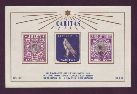DE8036 Denmark Caritas I Souvenir Sheet 1953