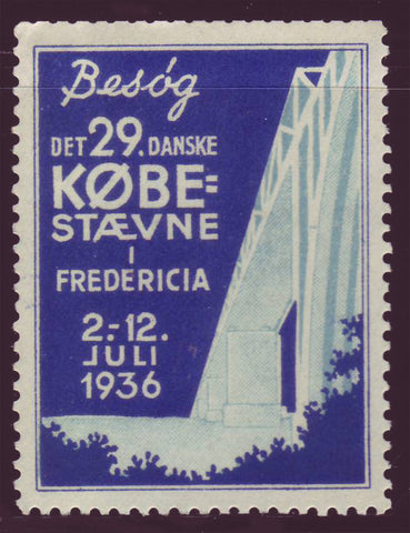 DE8023 Denmark Event publicity label 1936