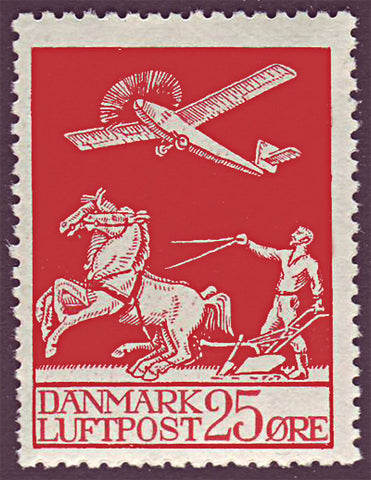 DEC03 Denmark Scott # C3 MH, Air Mail 1925-29