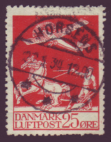 DEC03 Denmark Scott # C3 Used, Air Mail 1925-29