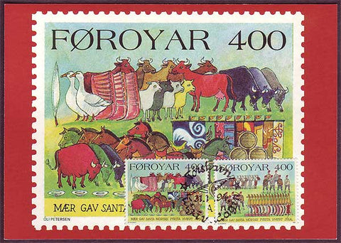 FA6032 Faroe Islands Christmas maxi-card 1994