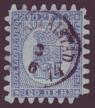 FI0009a5 Finland Scott # 9a roulette II - 1866