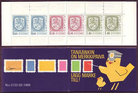 FI0713a1 Finland Scott # 713a MNH, Slot-machine Booklet 1985-90