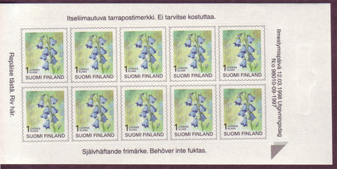 FI0844a1 Finland Stamps # 844a MNH, Hare Bell 1990-99
