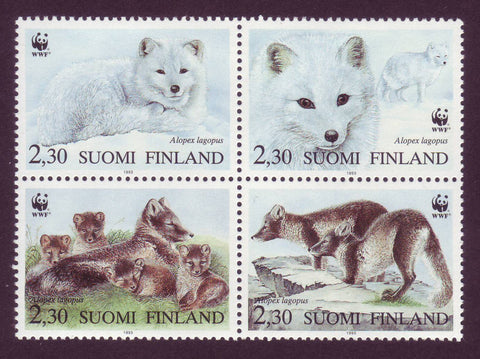 FI09071 Finland Scott # 907 MNH, WWF Arctic Fox 1993