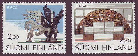 FI0908-091 Finland Scott # 908-09 VF MNH, Sculpture - Europa 1993
