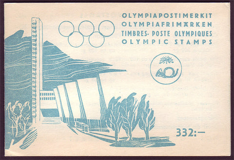 FIB113a Finland Scott # B110-13 booklet, Olympic Games 1952