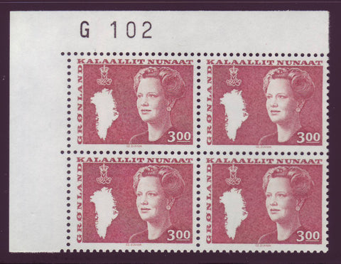 GR0129PB 3k Queen Margrethe 1980