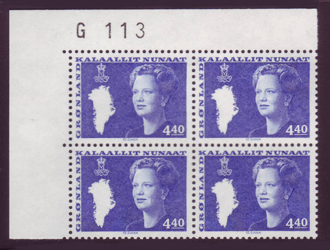 GR0133PB 4.40k Queen Margrethe 1980