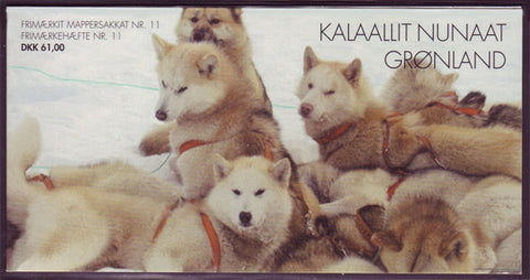 Greenland Scott # 411c booklet MNH,  Sled Dogs 2003