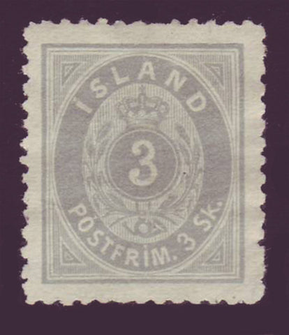 IC0005NG Iceland Scott # 5 Unused NG.  3sk 1873