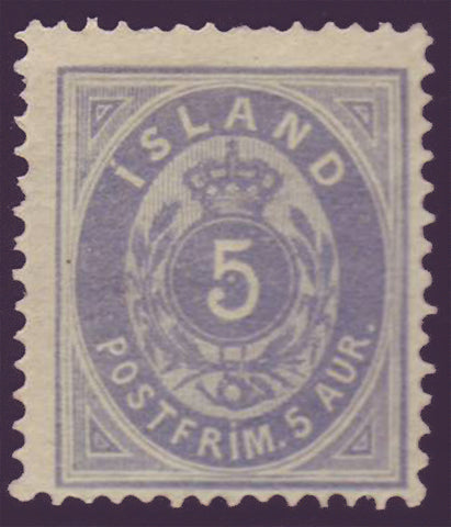 IC00092 Iceland Scott # 9 MH  1876