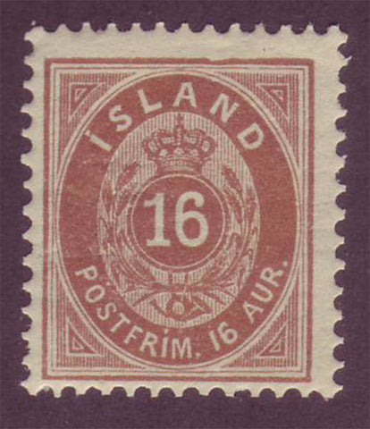 IC00271 Iceland Scott # 27 VF MNH 1896