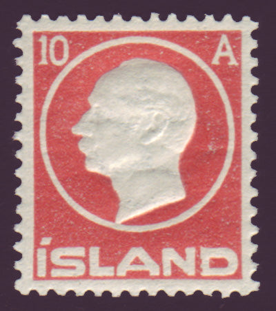 IC00931 Iceland Scott # 93 XF MNH** Frederik VIII 1912