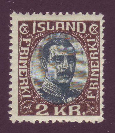 IC01272 Iceland Scott # 127 MH, Christian X - 1920