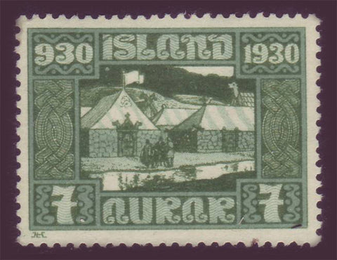 IC0154 Iceland Scott # 154 VF MNH, Parliamentary Issue 1930