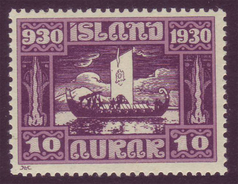 IC0155 Iceland Scott # 155 VF MNH, Parliamentary Issue 1930