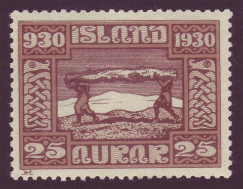 IC0158 Iceland Scott # 158 MNH. Parliamentary Issue 1930