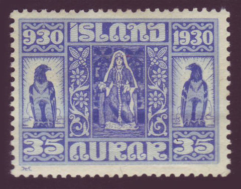 IC0160 Iceland Scott # 160 MNH. Parliamentary Issue 1930