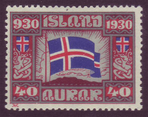 IC0161 Iceland Scott # 161 MNH. Parliamentary Issue 1930