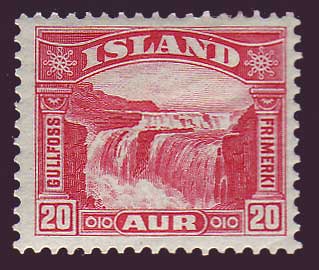 IC01712 Iceland Scott # 171 MH, Gullfoss 1931-33