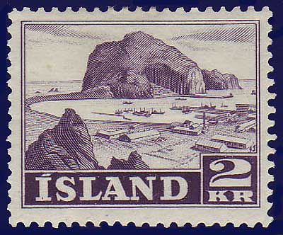IC02672 Iceland Scott # 267 VF MH, Vestmannaeyjar Harbour