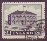 IC02732 Iceland Scott # 273 XF MH, 25kr Parliament Building 1952